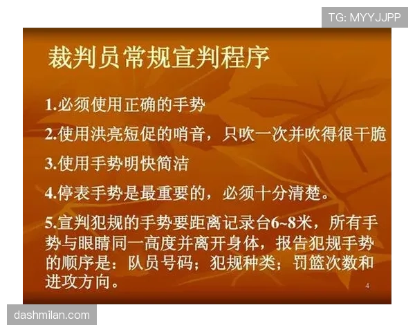 篮球比赛中裁判判罚流程的详细步骤与规则解析